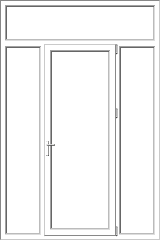 Mixed PVC pane model 155 Mixed PVC pane model 155