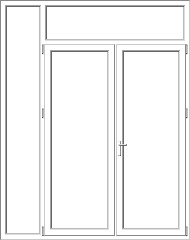 Mixed PVC pane model 159 Mixed PVC pane model 159