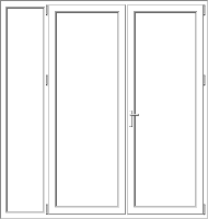 Mixed PVC pane model 167 Mixed PVC pane model 167