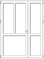 PVC door model 61 PVC door model 61