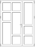 PVC door model 63 PVC door model 63