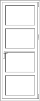 PVC door model 70 PVC door model 70